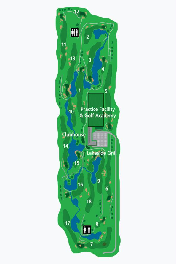 Mayfair Lakes Course Map Mayfair Lakes Course Map
